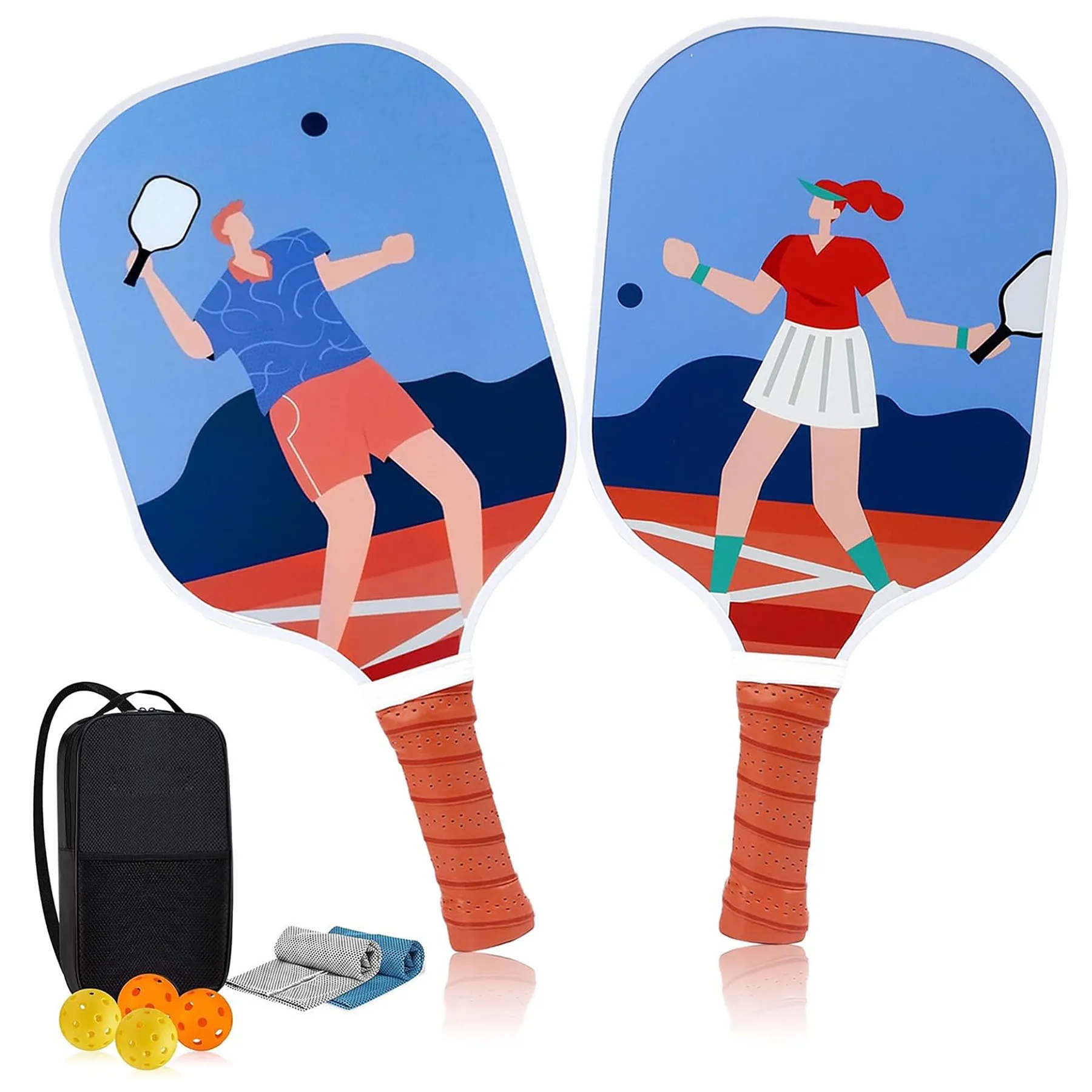 Pickleball Paddles Set 8