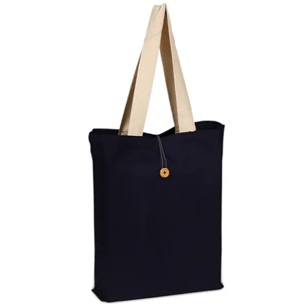 Button-up canvas tote bag -15h x 16w x 3d 1
