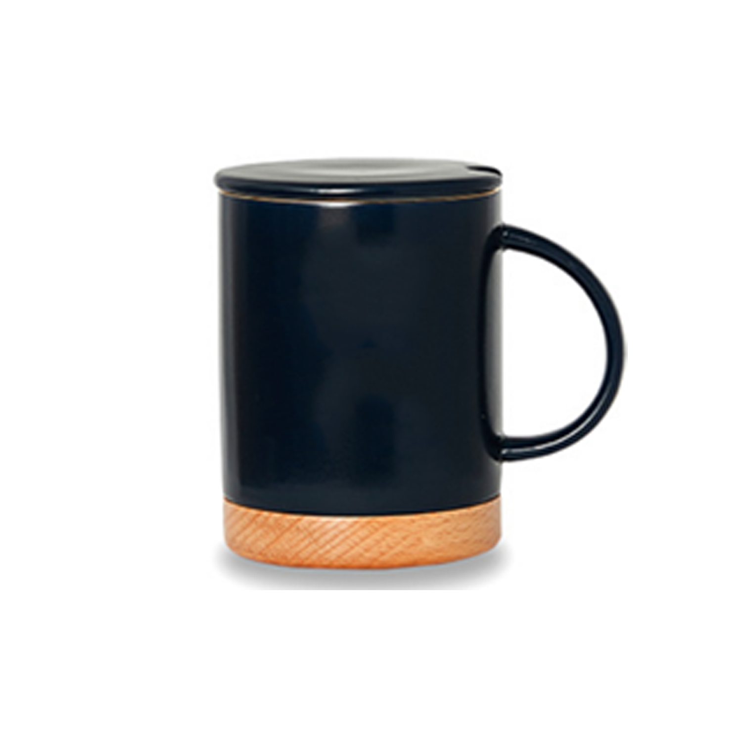 10.5 Oz Ceramic Mug with Wooden Bottom 3