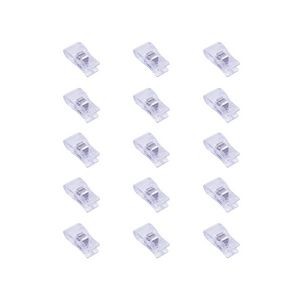 15 Pieces Versatile Plastic Clips In Metal Box For Document Organization 6