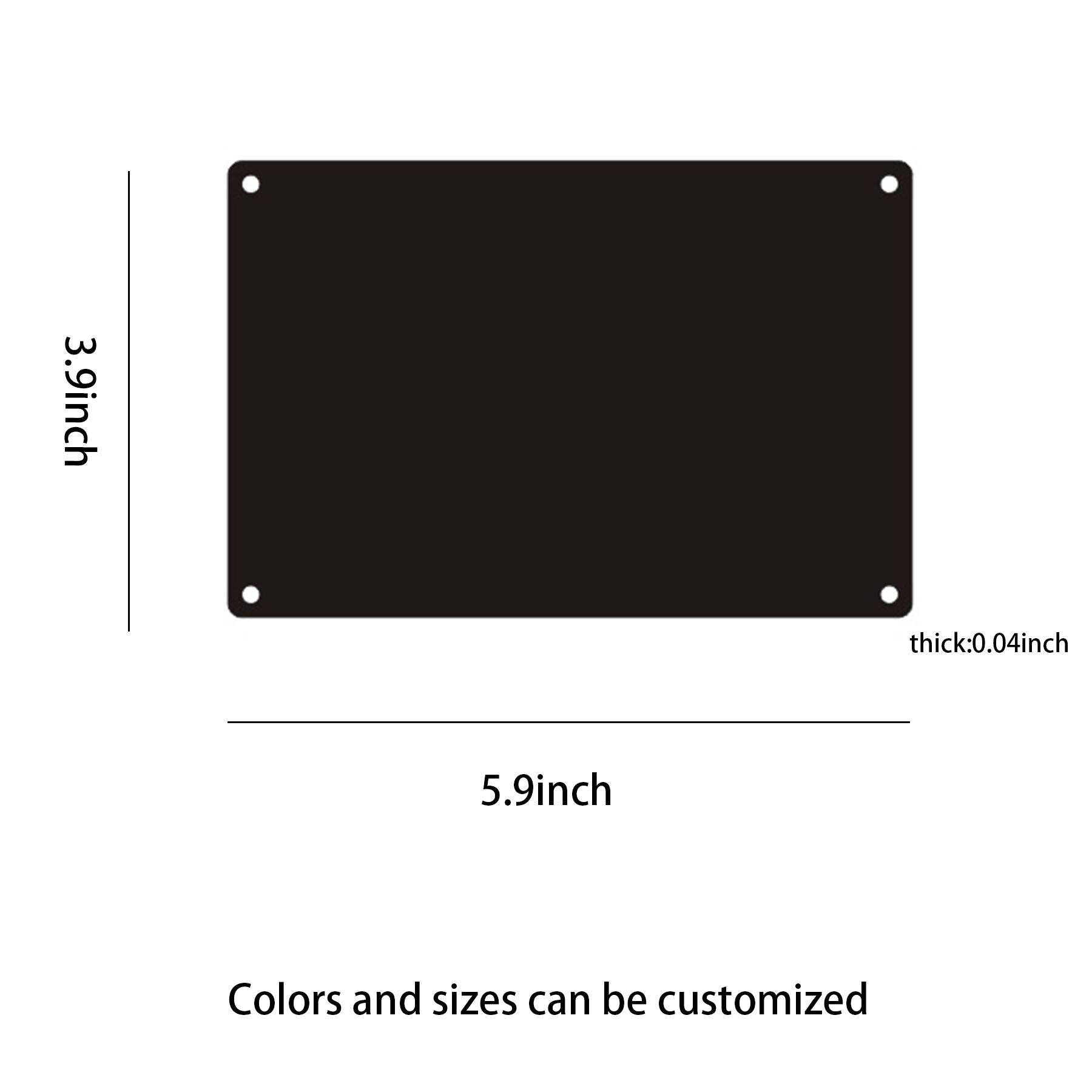 Customizable Aluminum Blank Sign for Office and Business 3