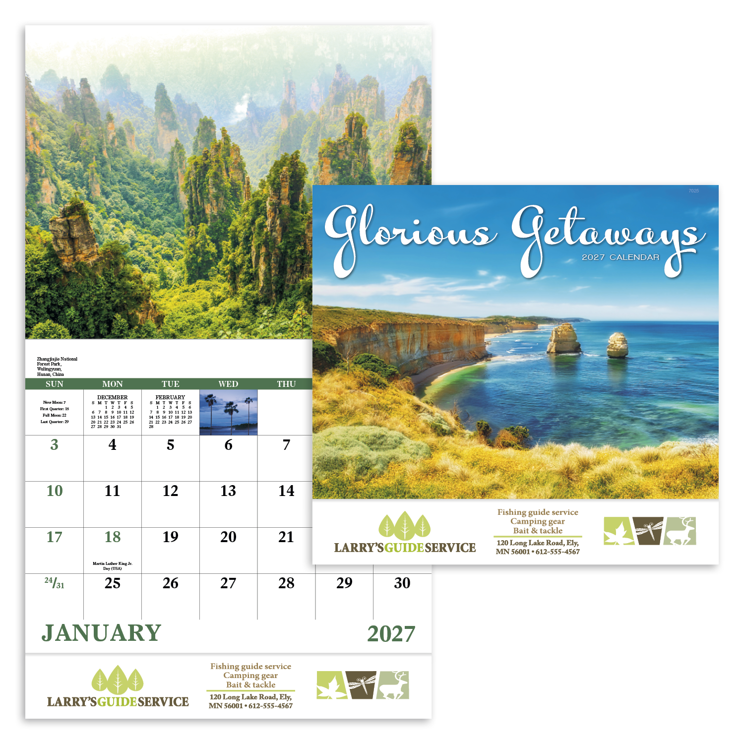 Good Value™ Glorious Getaways - Stapled Calendar 49