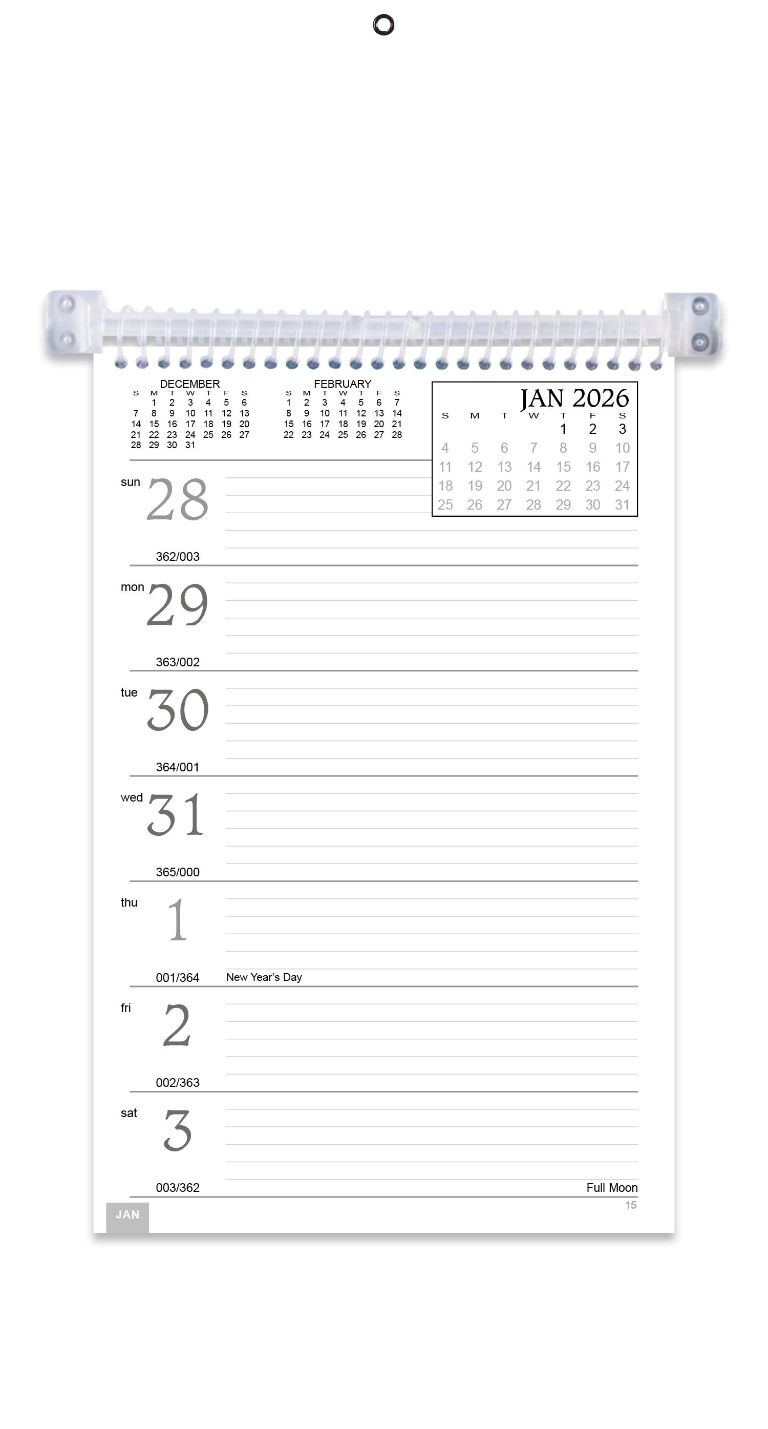 Triumph® Calendars Weekly Memo Calendar 27