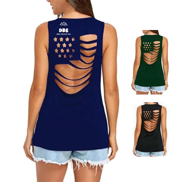 Independence Day Hollow Flag Women's T-Shirt
