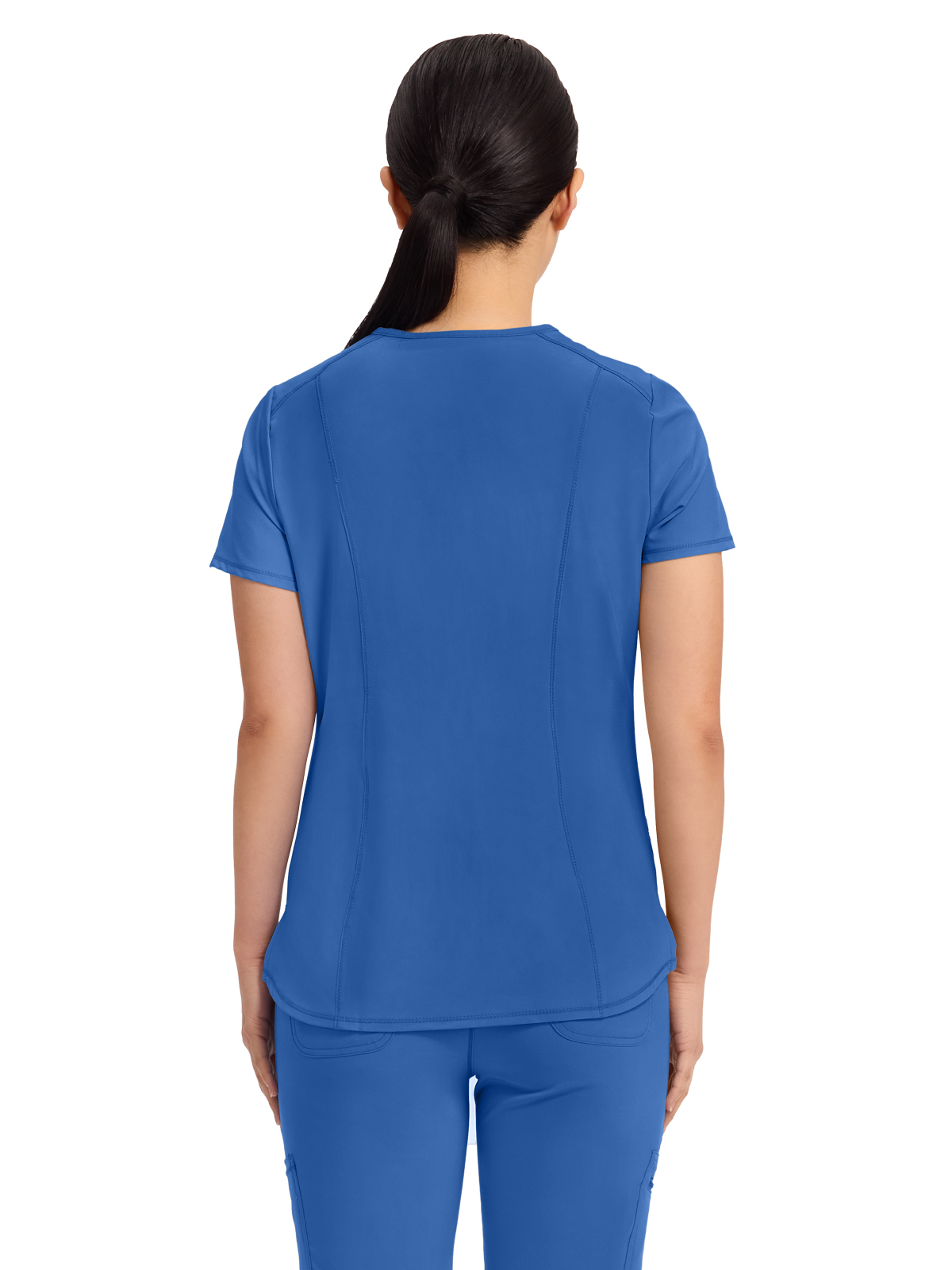 Infinity - Women's 2 Pocket Princess Seams V-Neck Top 54