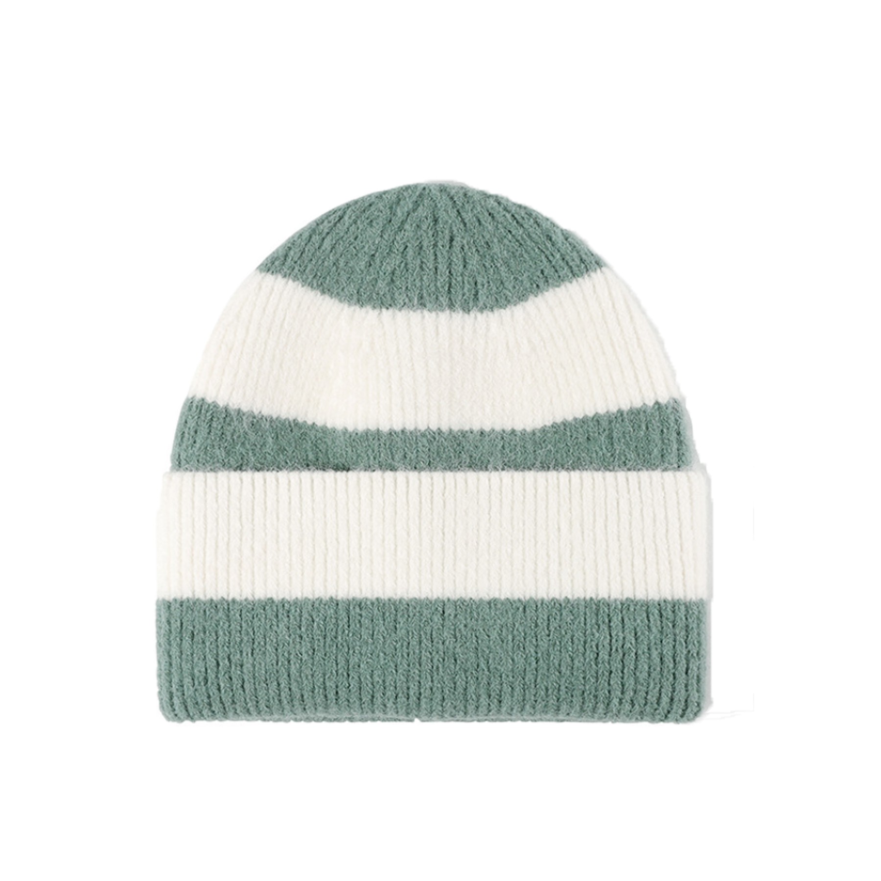Warm Striped Knitted Beanie 6