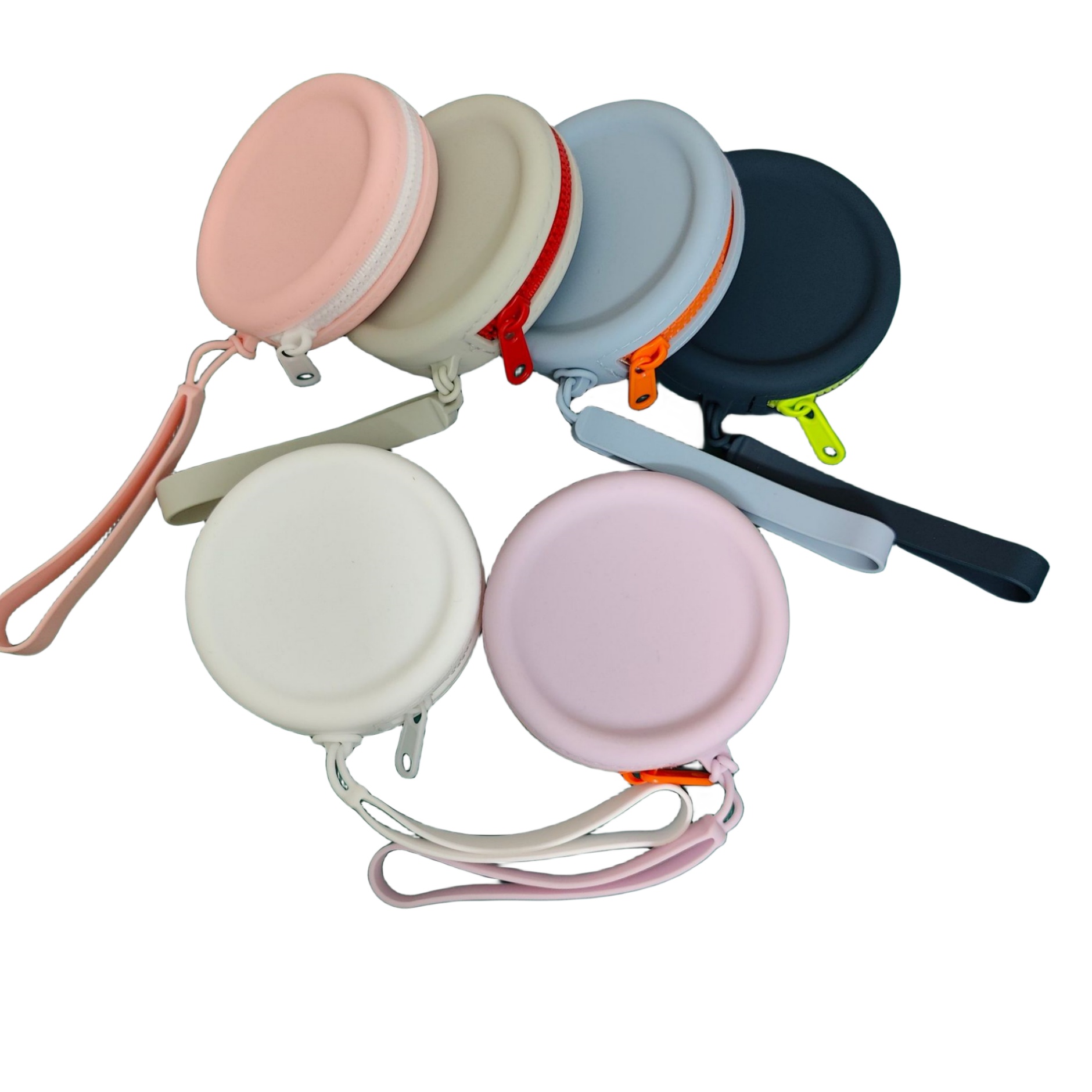 Mini Silicone Storage Bag Round Coin Purse Key Wallet 4