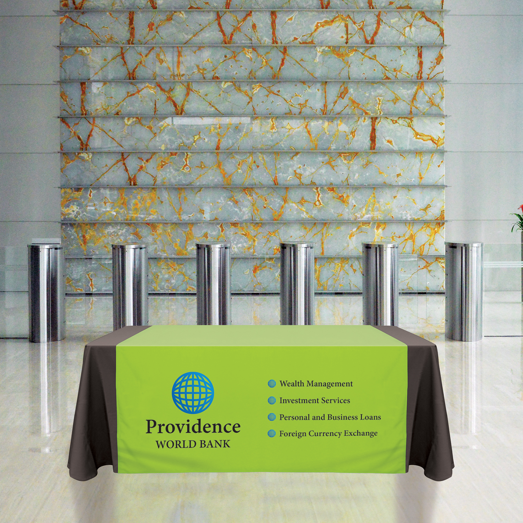 60" x 72" Knit Polyester Custom Table Runner 11