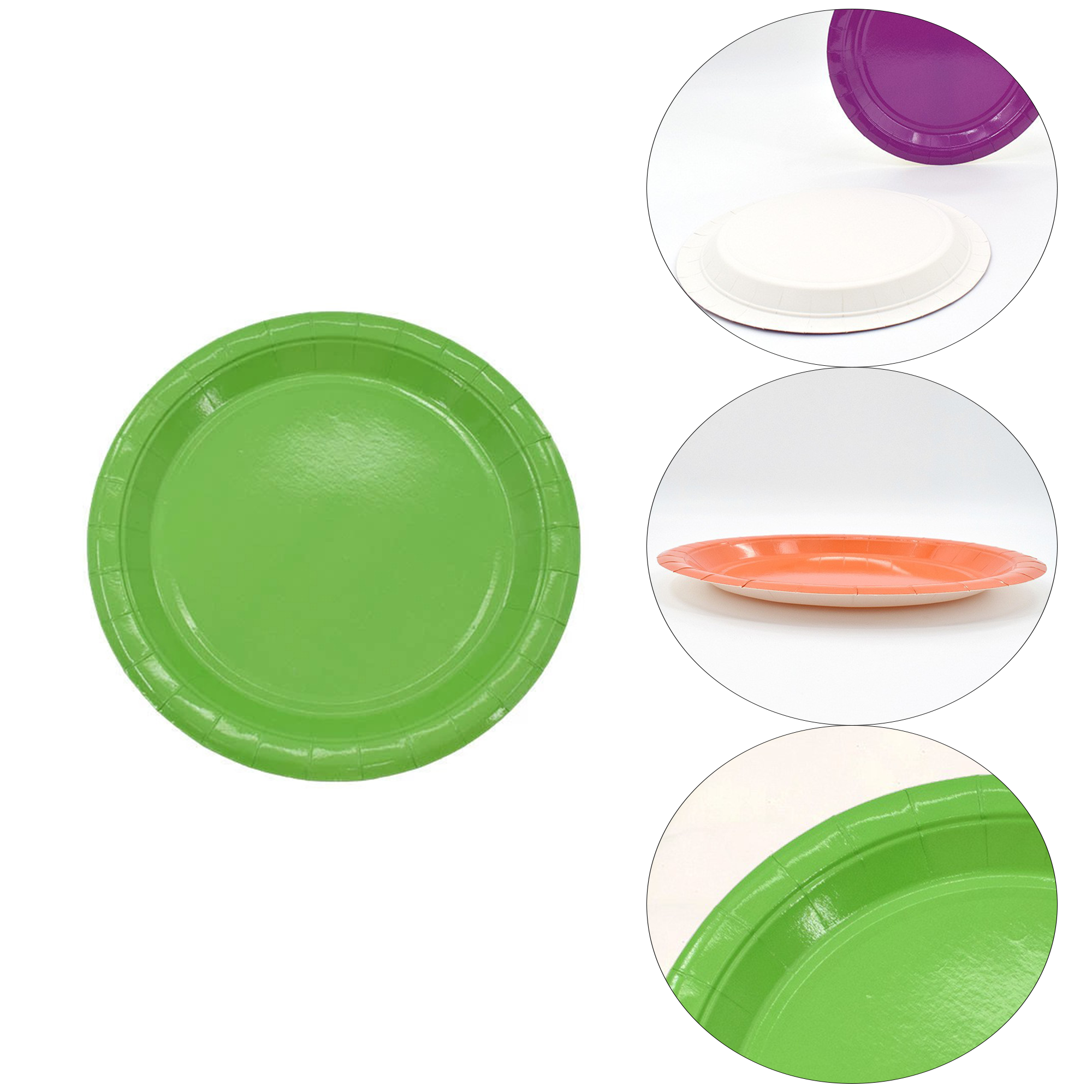 Disposable Colorful Paper Plates 3