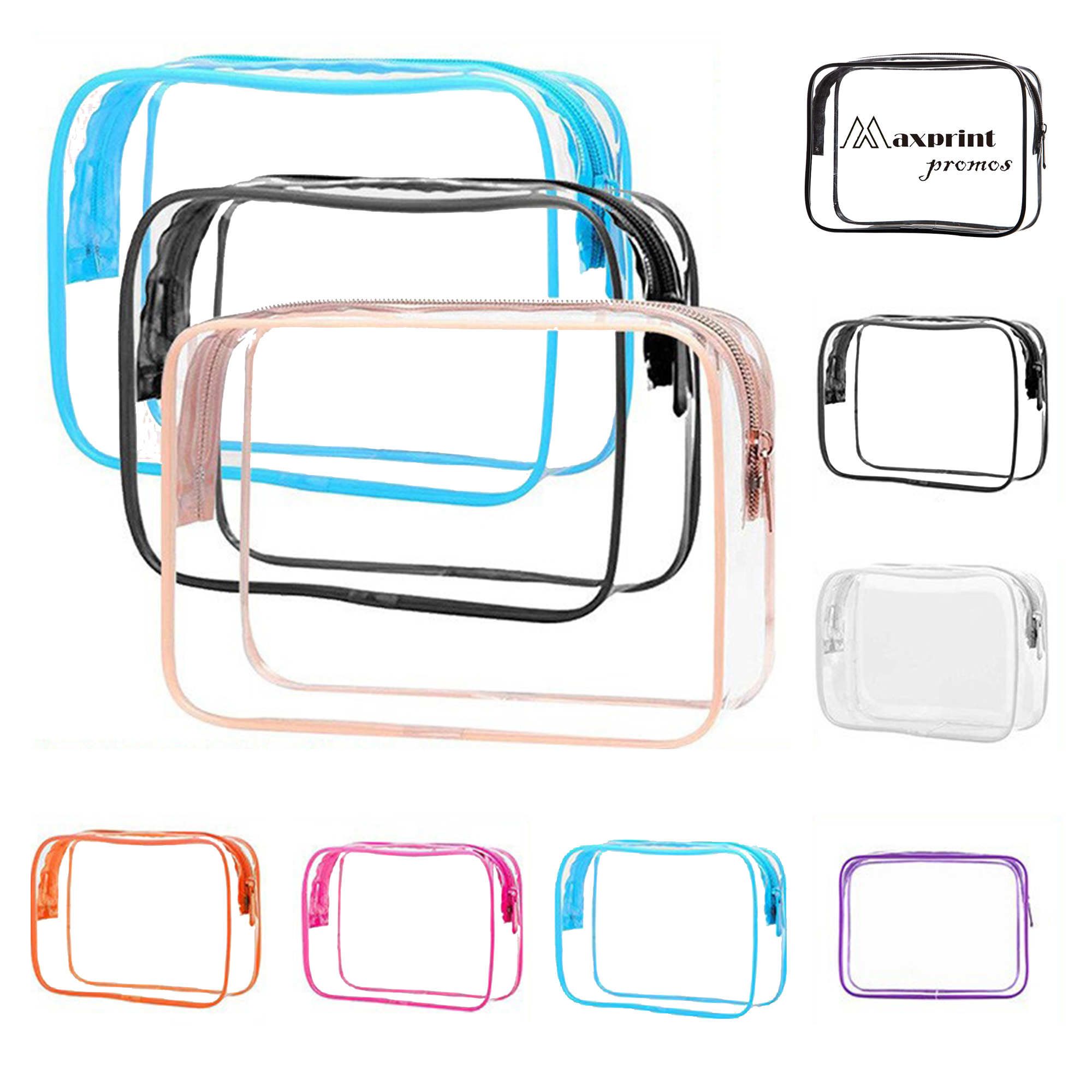 PVC Waterproof Transparent Makeup Bag 3