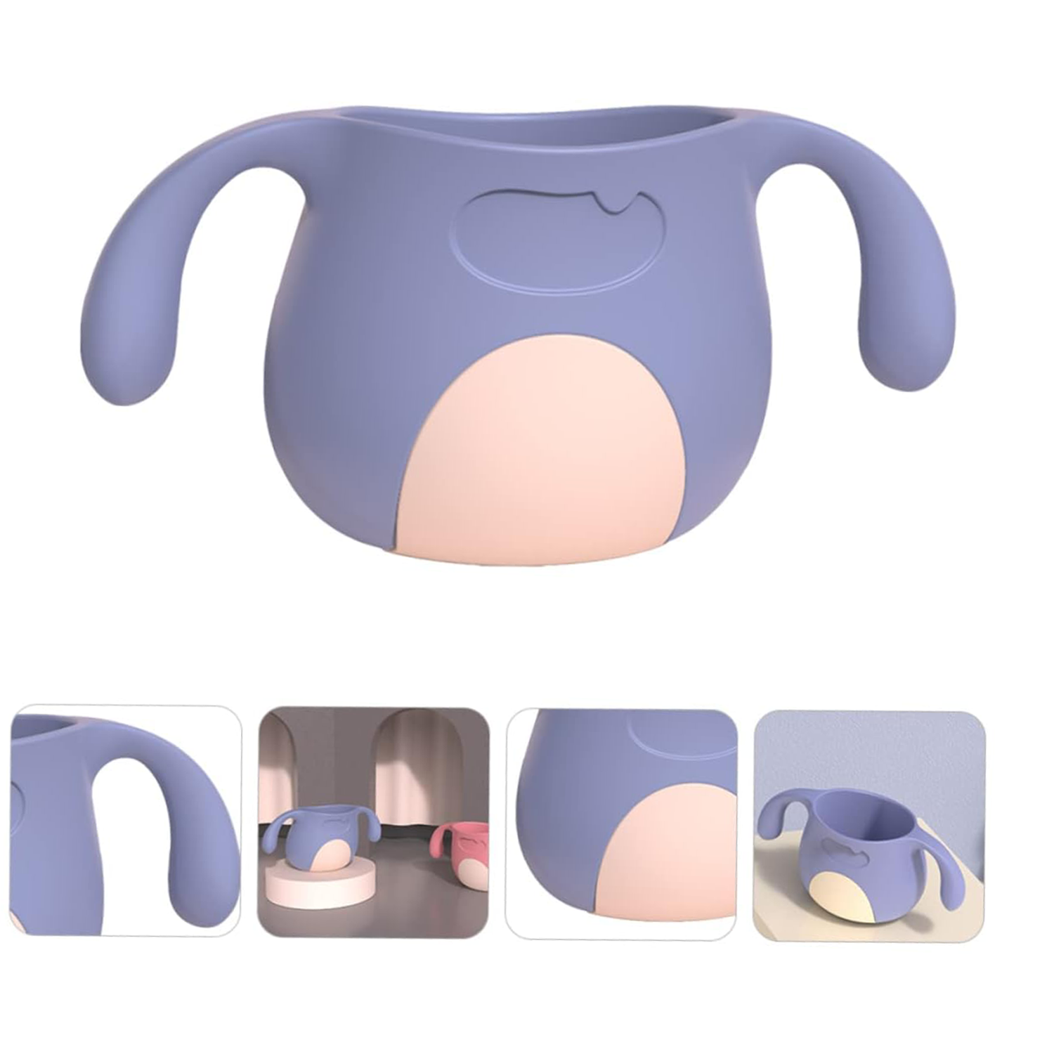 Silicone Toddler Drinking Cup with Handle 1