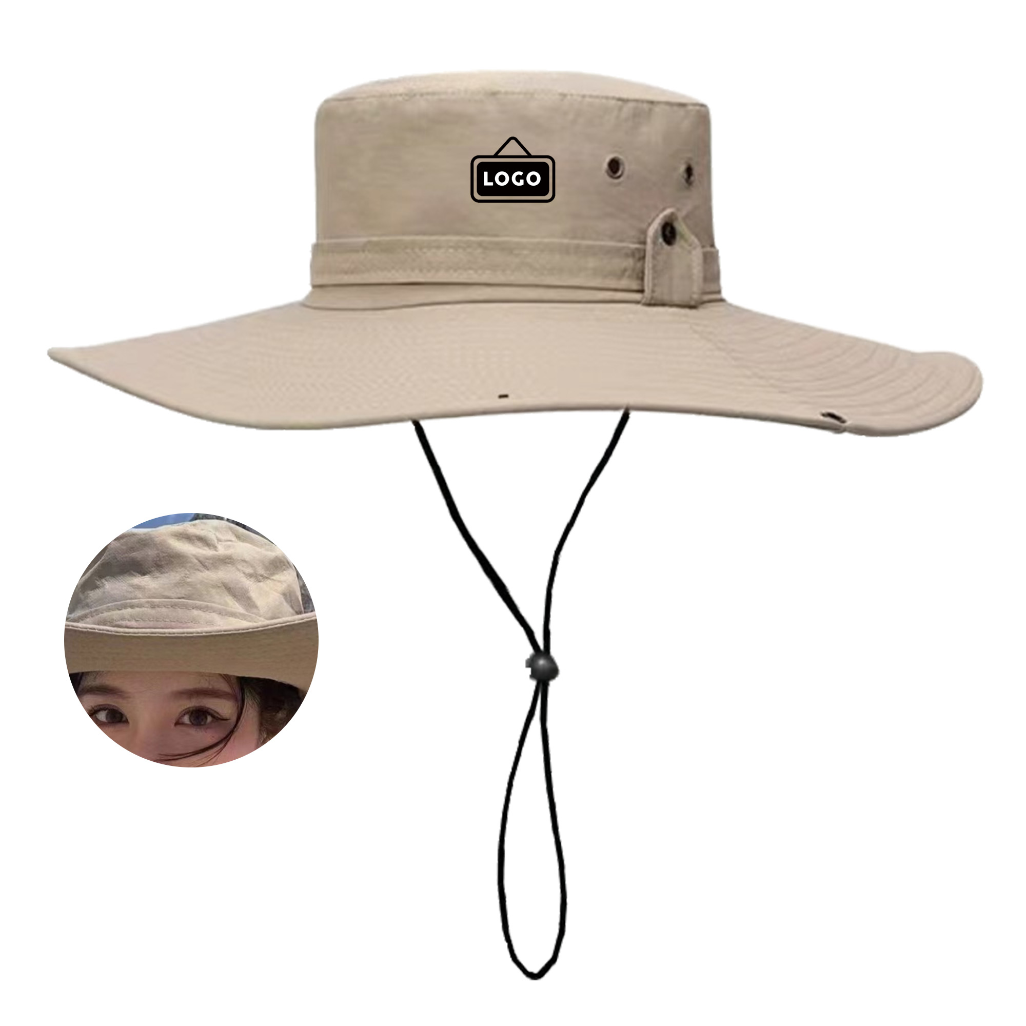 MOQ 50 Western Cowboy Sun Hat Wide Brim UPF50+ Fishing 1