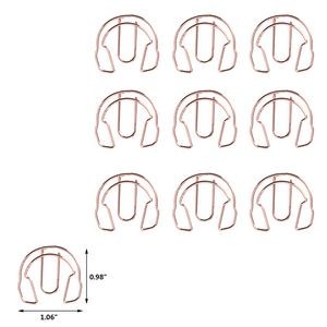 Music Bass Notes Clef Shaped Paper Clips In Tin Box 9