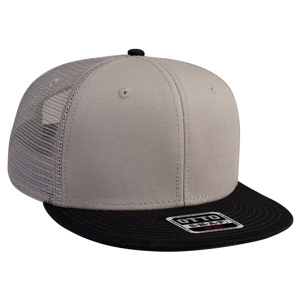 OTTO CAP® OTTO SNAP 6 Panel Pro Style Mesh Back Trucker Snapback Hat 62