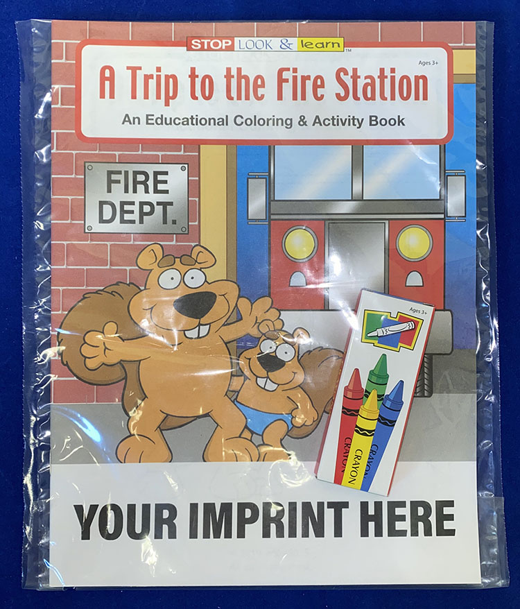 COLORING SET - A Trip to the Fire Station Coloring Book Fun Pack 2