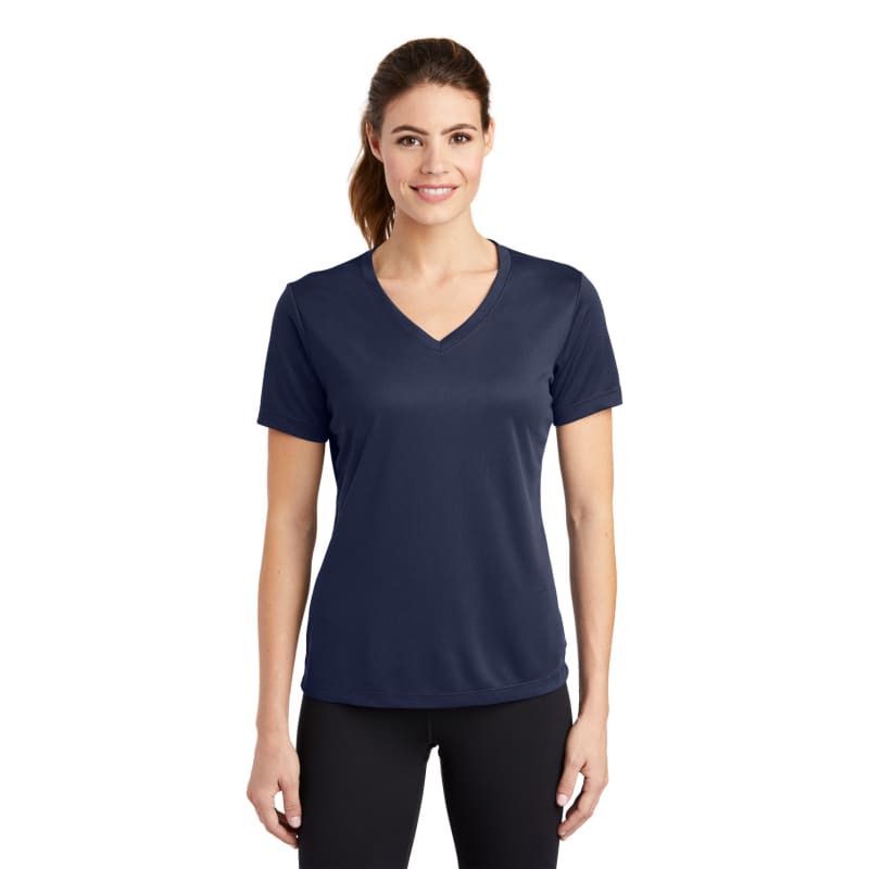 Sport-Tek Women's PosiCharge RacerMesh V-Neck Tee. 15