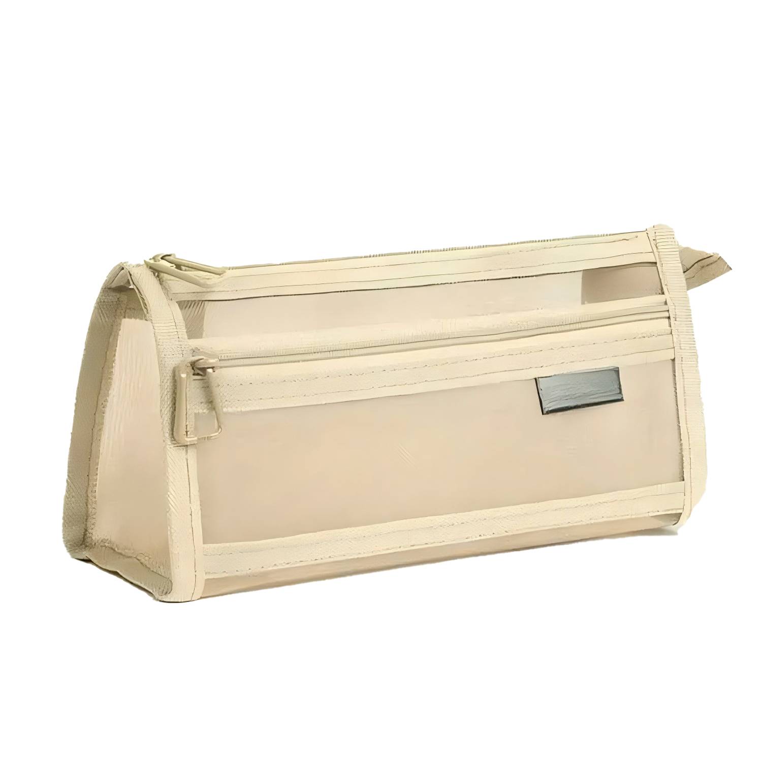 Double-Layer Large Capacity Transparent Mesh Pencil Case 3