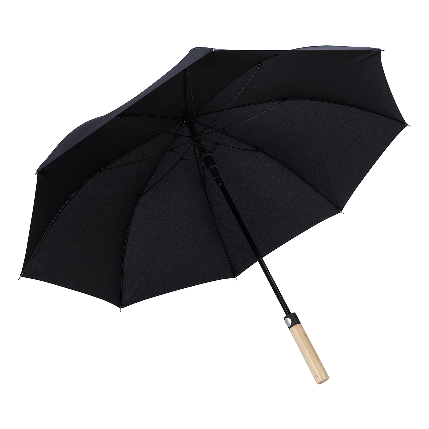 Shed Rain™ 50" RPET Bamboo-Handled Auto-Open Stick Umbrella 6