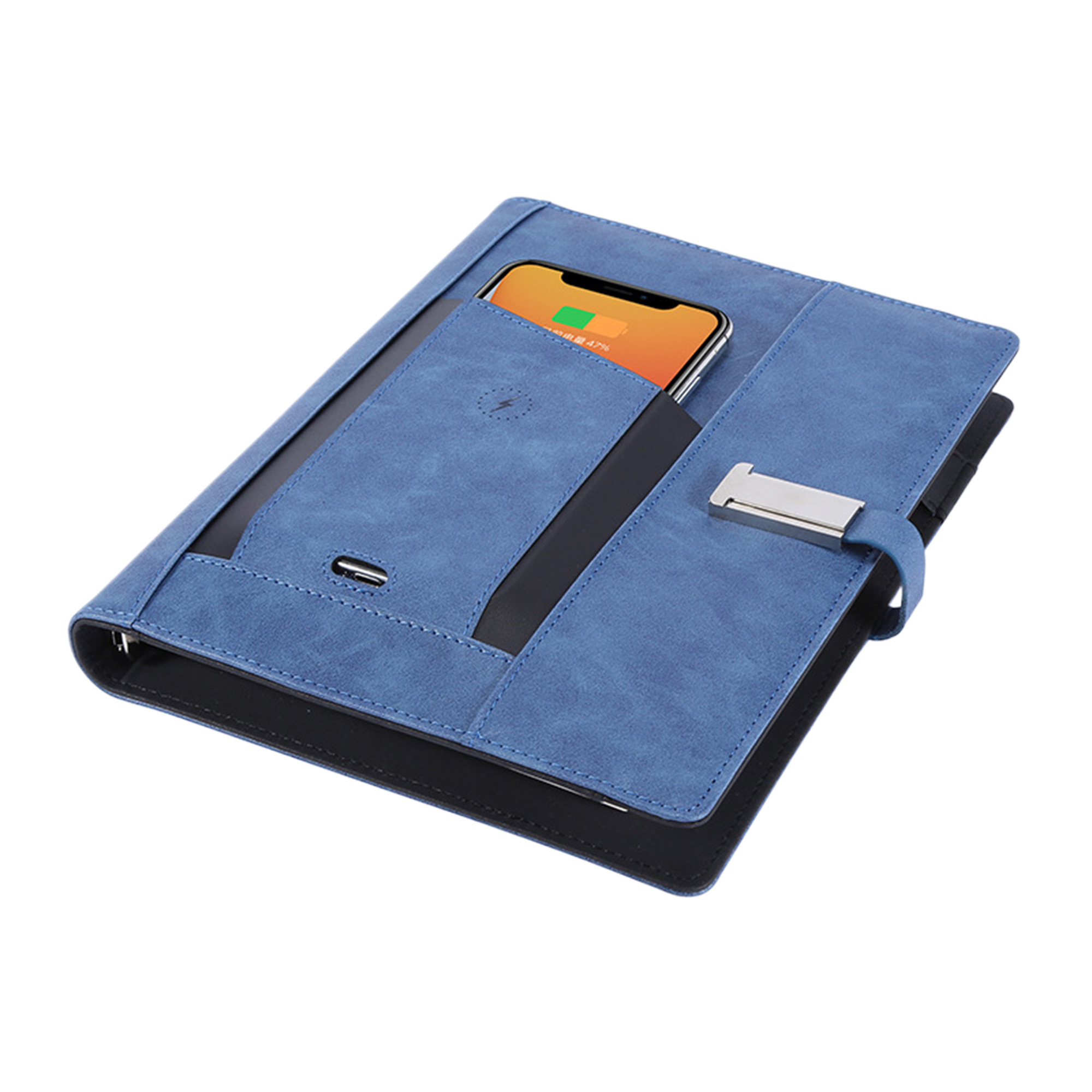 MOQ5 Wireless Charging Notebook With USB Function 5