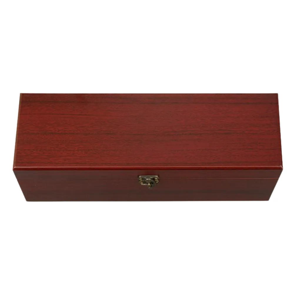 1-Bottle Red Wooden Wine Gift Box 3