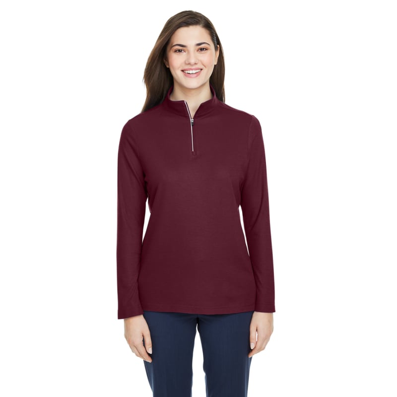 CORE365 Ladies' Fusion ChromaSoft™ Pique Quarter-Zip 15