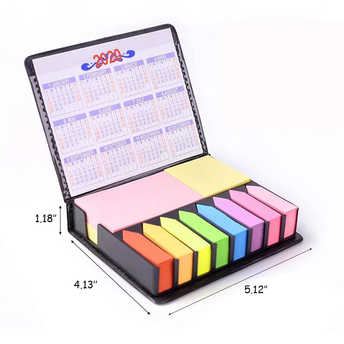 Deluxe PU Leather Self-Stick Pads Memo Note Organizer 3