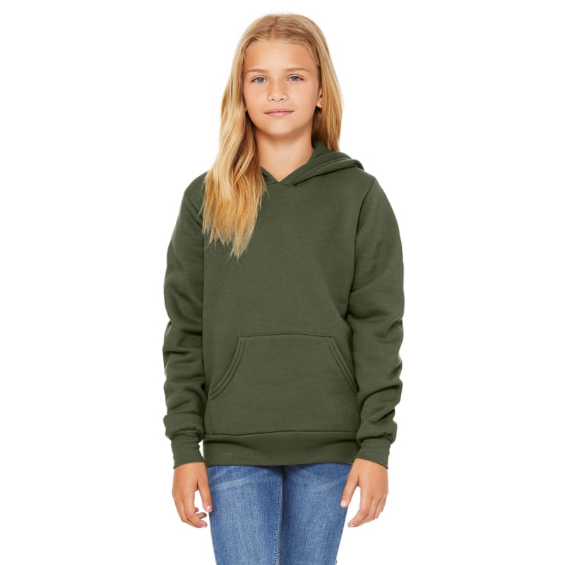 Bella + Canvas Youth Sponge Fleece Pullover Hooded Sweatshirt 3