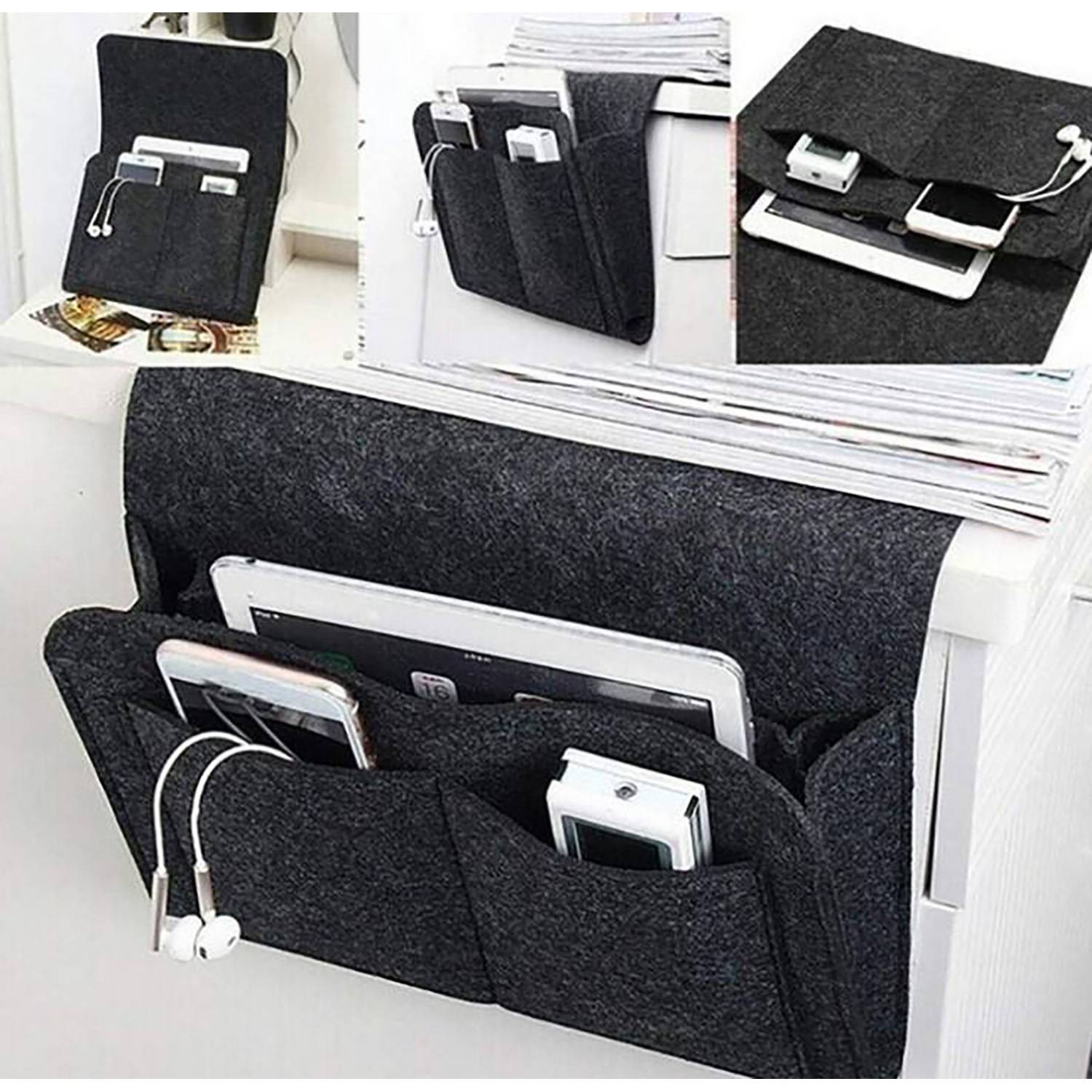 Felt Bedside Hanging Storage Organizer Bag 7