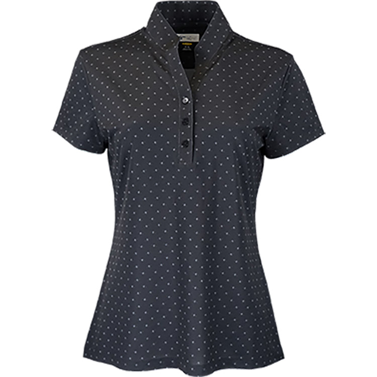 Greg Norman Ladies Micro Pique Spinner Print Polo 2