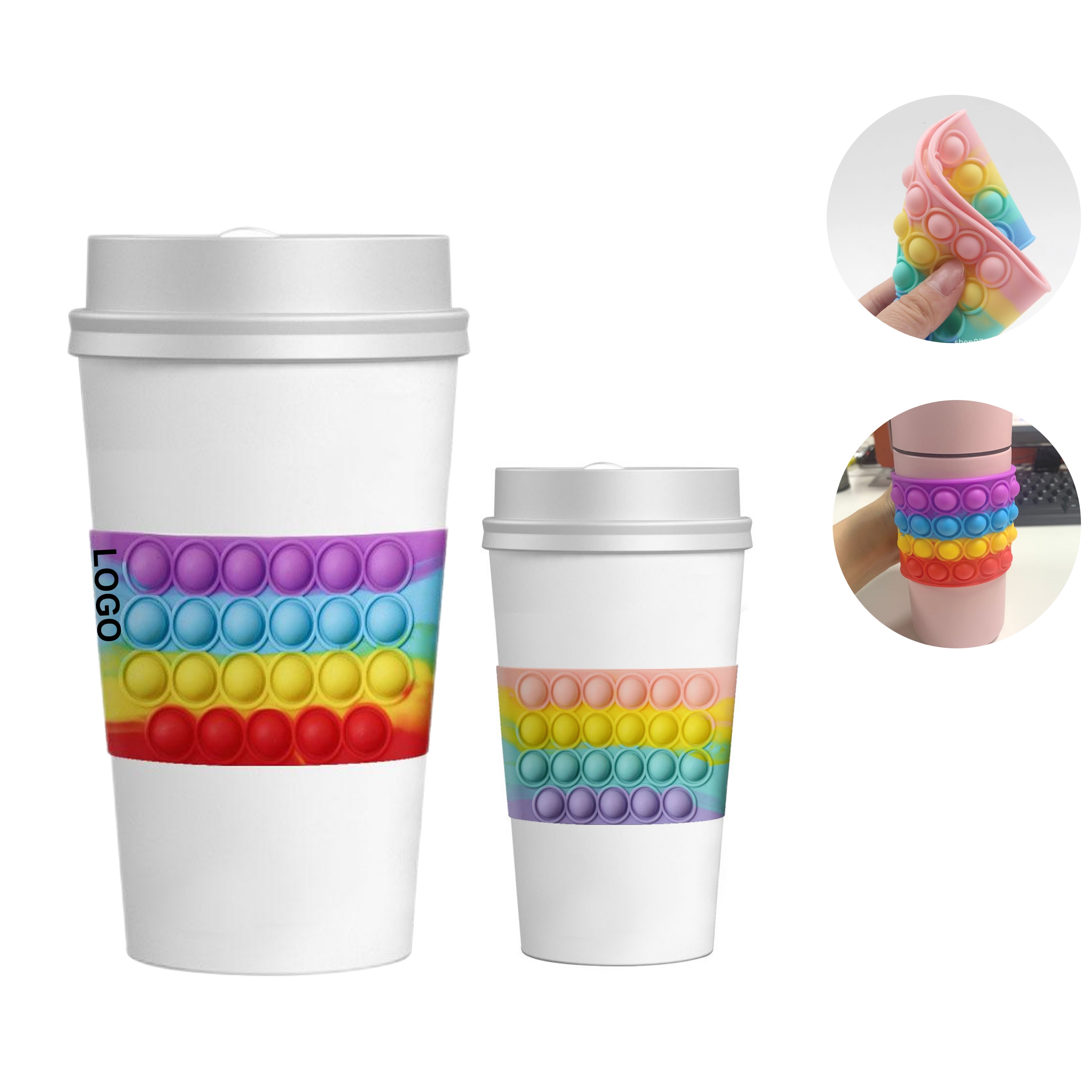 Silicone Coffee Cup Sleeve (direct import) 4