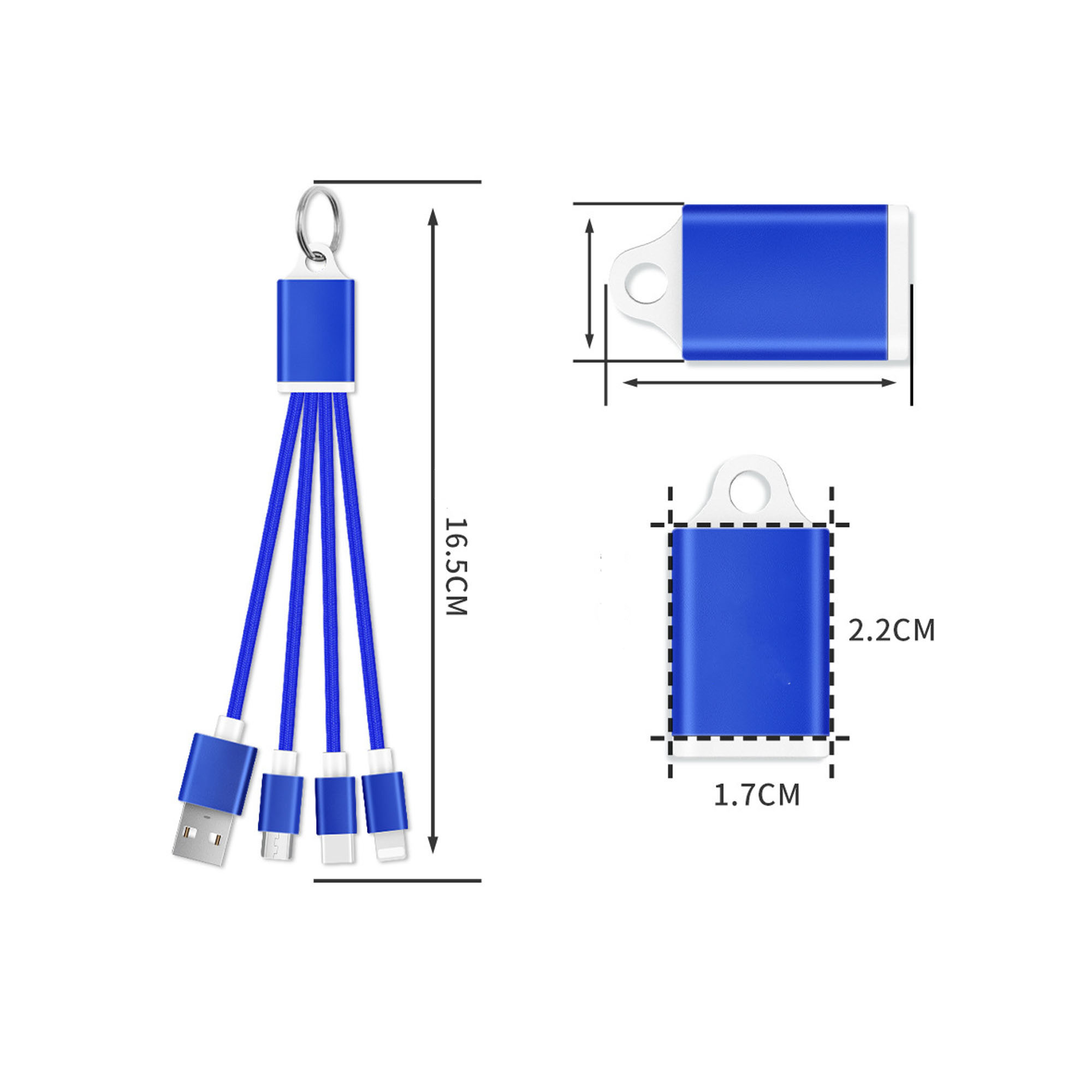 Multi USB Charging Keychain 3