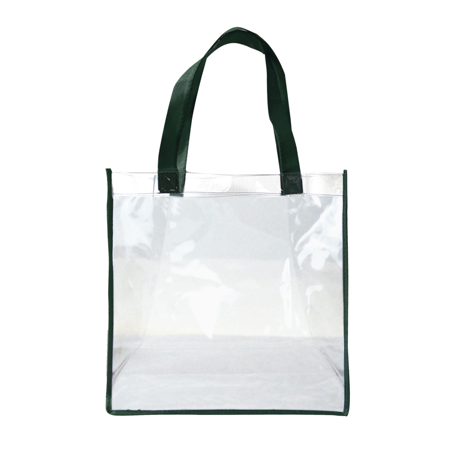 Free Shipping 25C Clear Vinyl Tote Bag with 20" Webbing Handles-with Full Color Printing 5