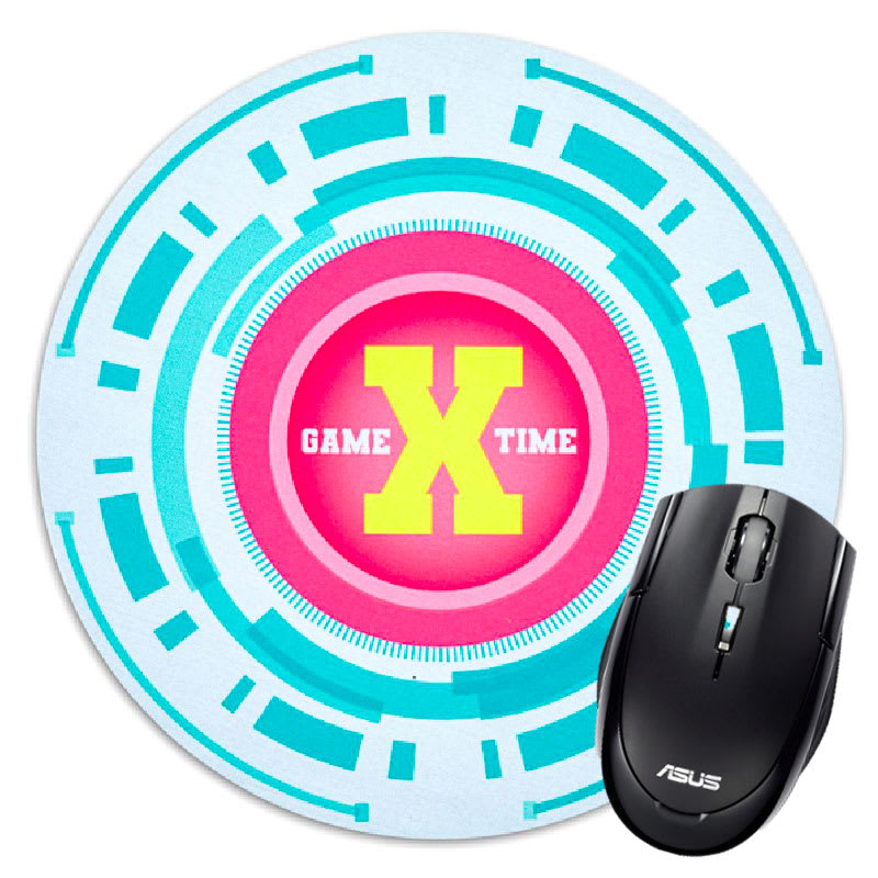 Fluorescent Neon Custom Printed Round Mouse Pads 2