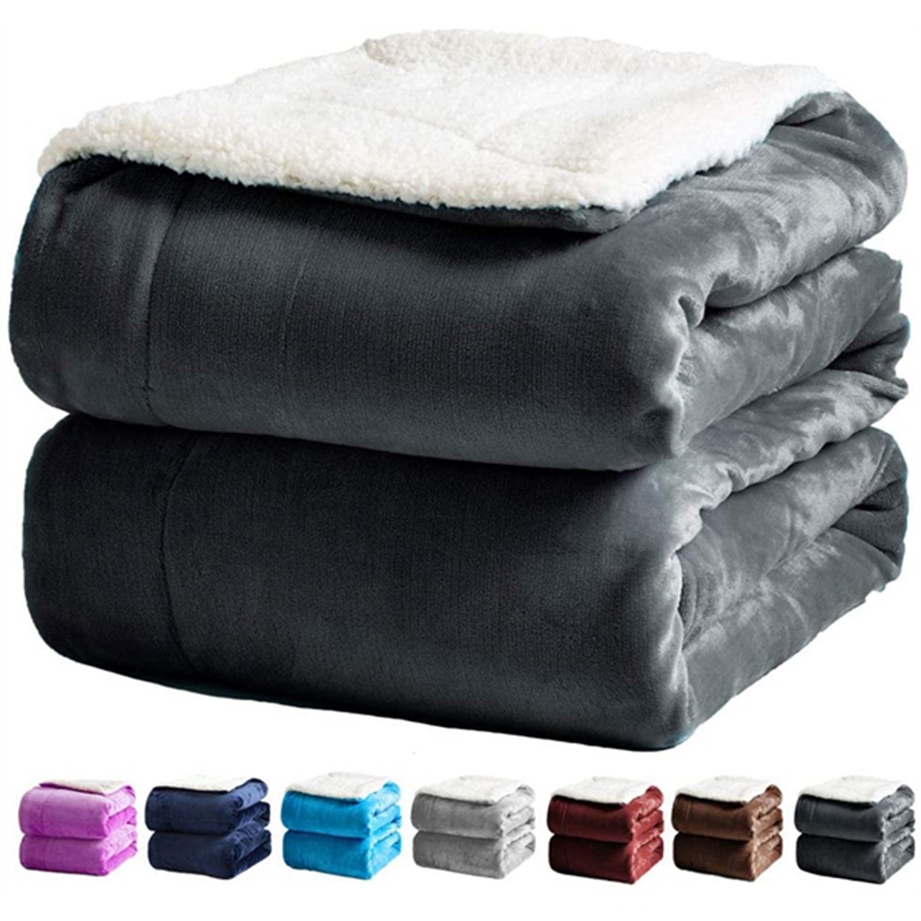 Fleece Micro Mink Sherpa Blanket