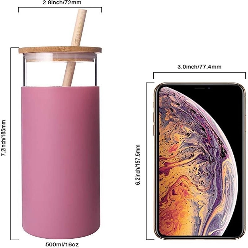 Glass Tumbler With Straw 1