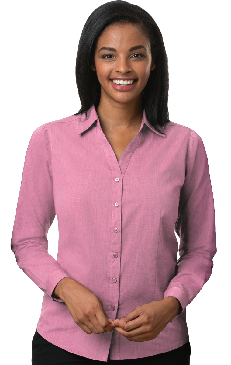 Ladies' L/S Crossweave Shirt 6