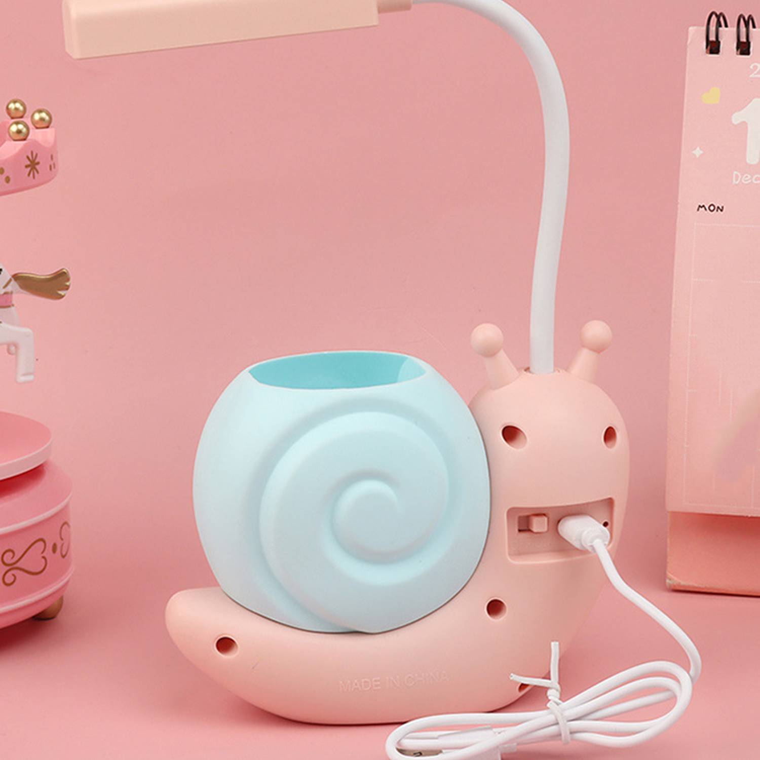 Cute Portable USB Rechargeable LED Reading Desk Lamp 7