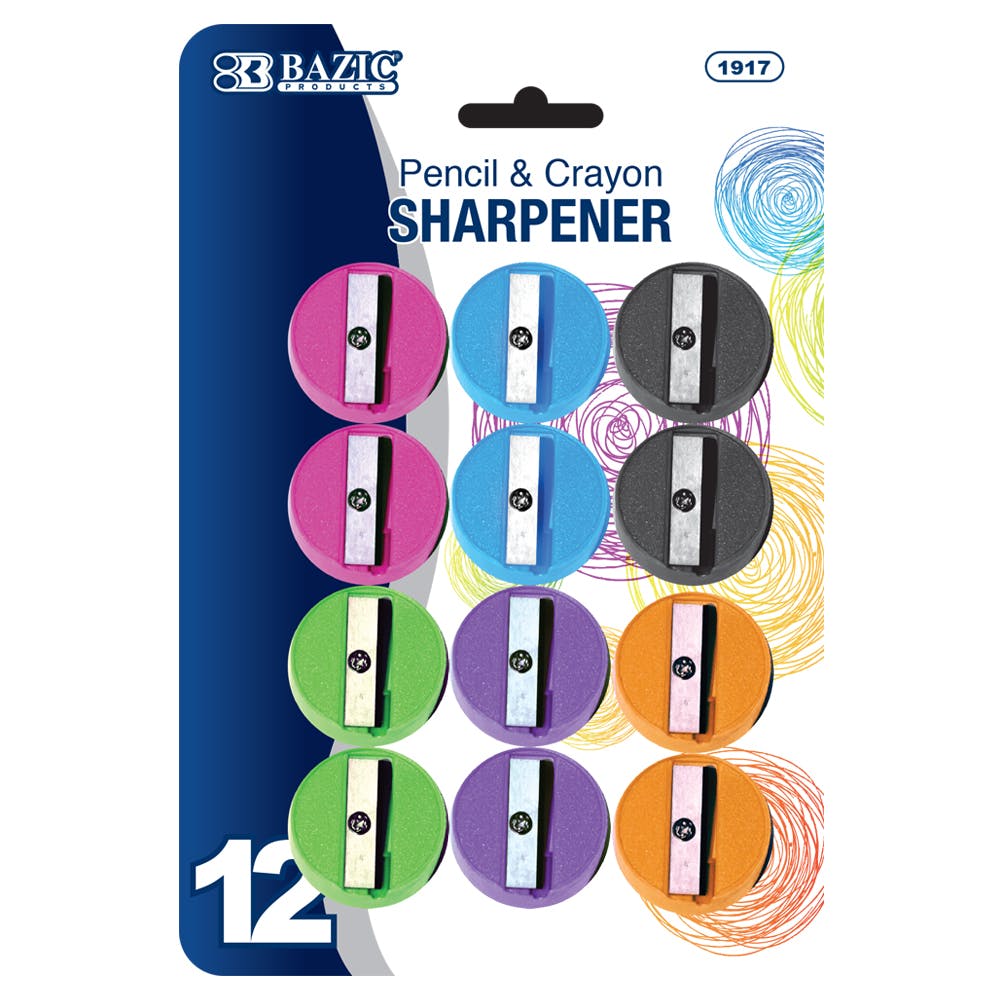 Pencil Sharpeners - 12 Count Assorted Colors 2