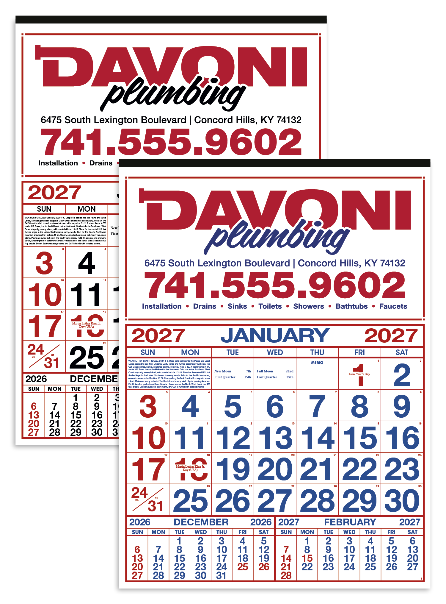Skinner & Kennedy® Commercial 12-Sheet Calendar 6