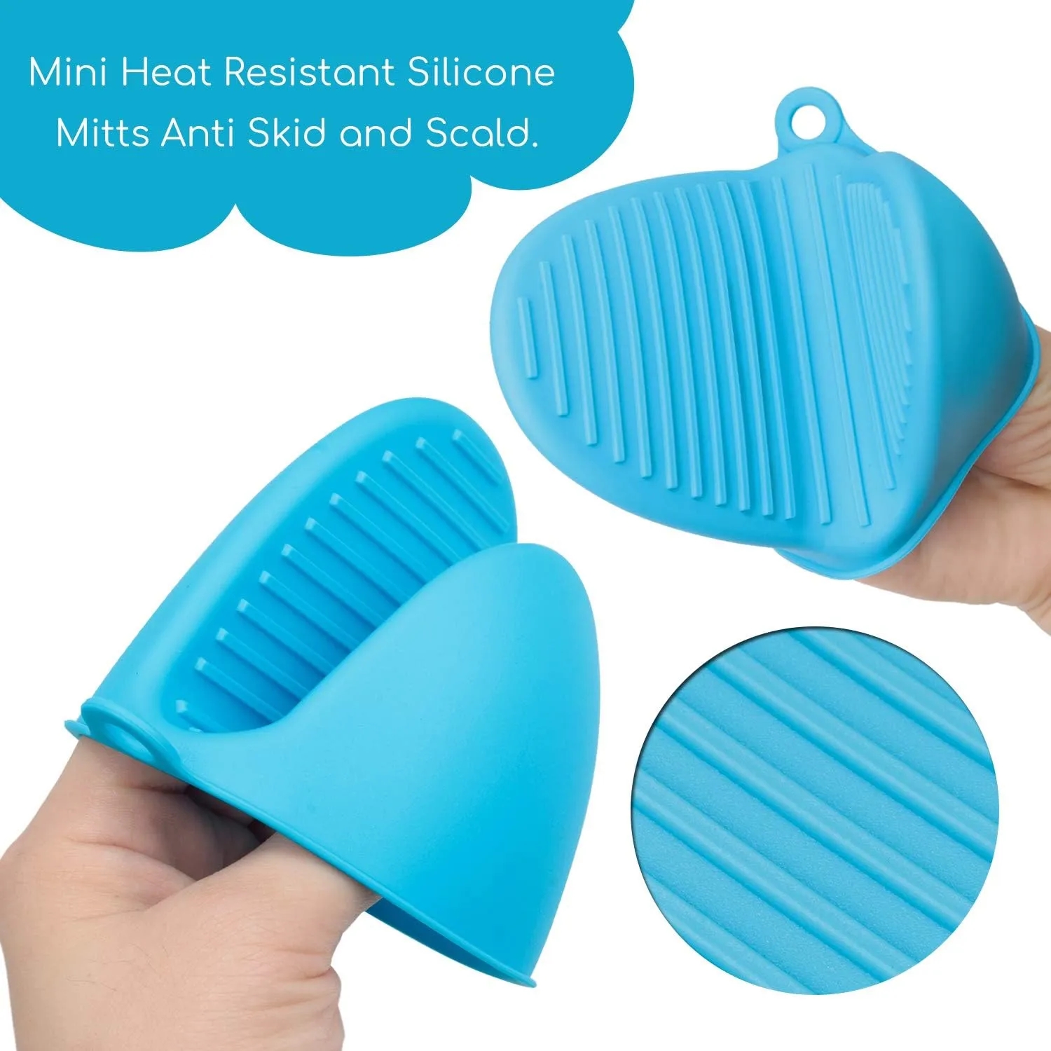 Silicone Heat Resistant Hand Clip Mitt Gloves 6
