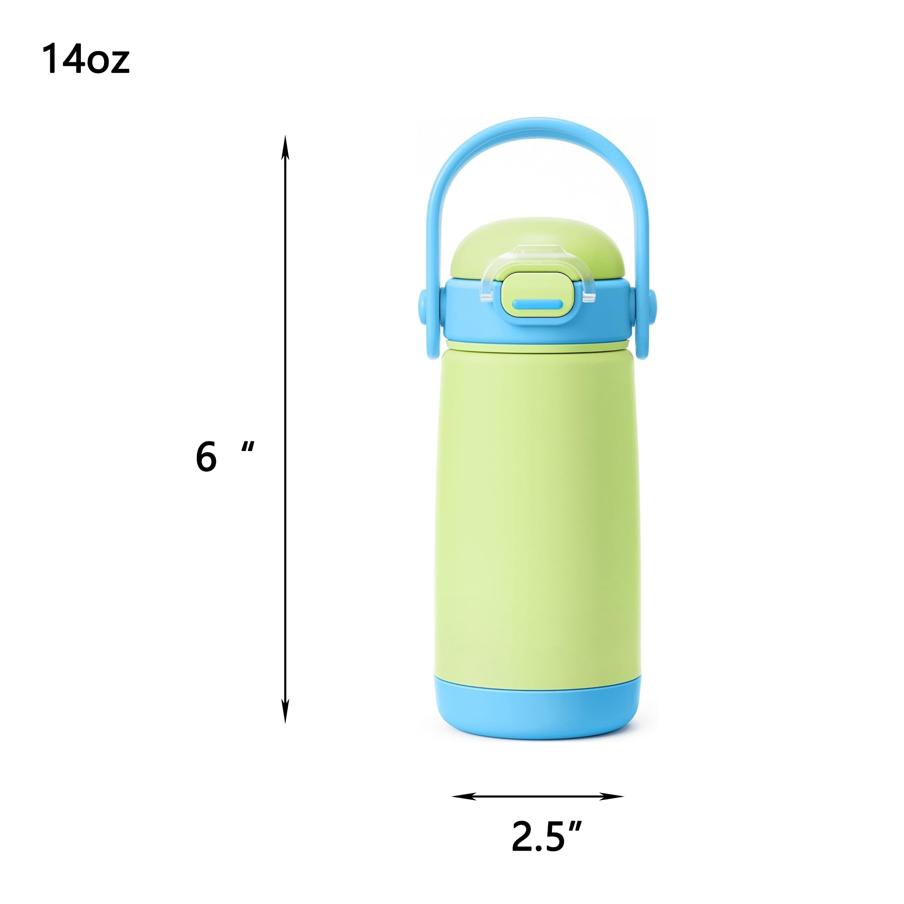 Kids Insulated Straw Water Bottle with Handle 5