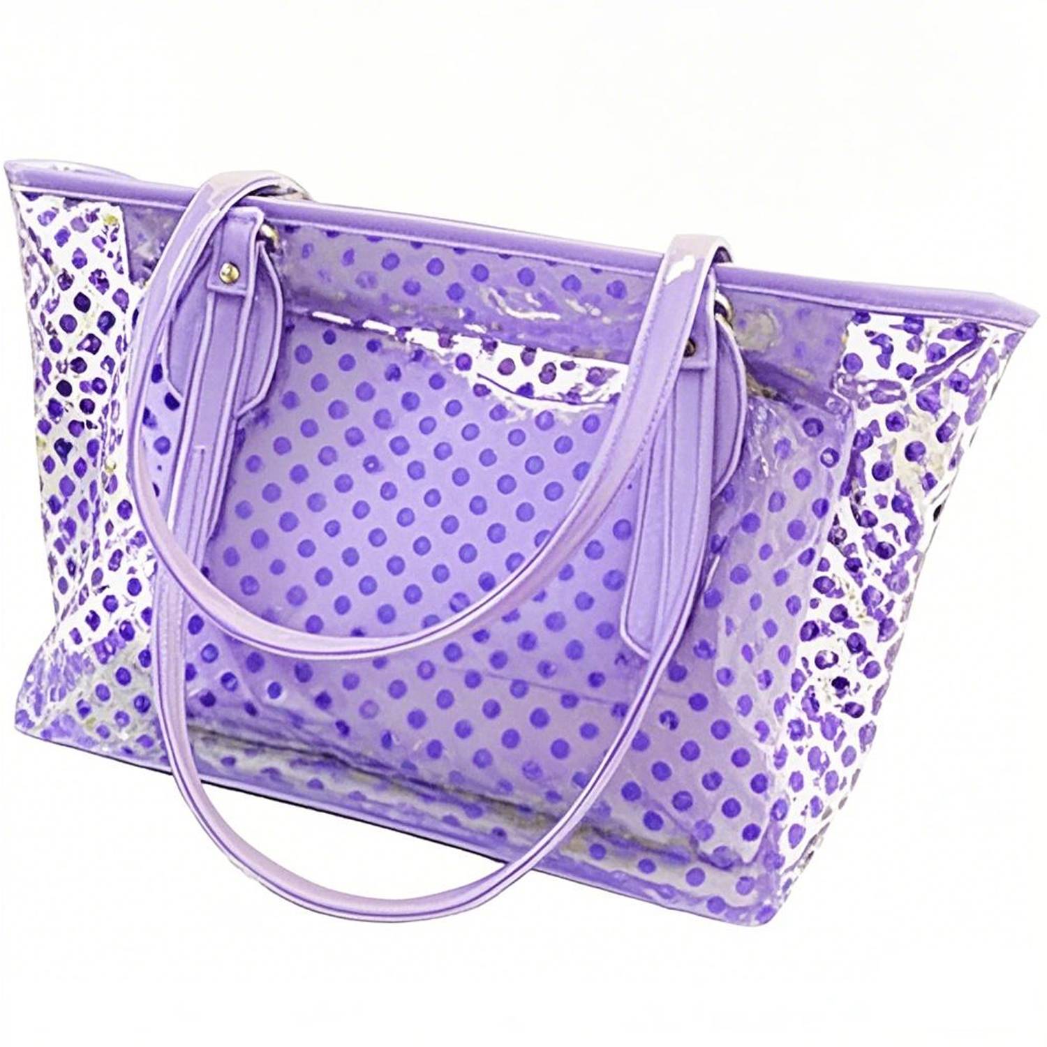 Stylish PVC Waterproof Clear Beach Tote Bag 3