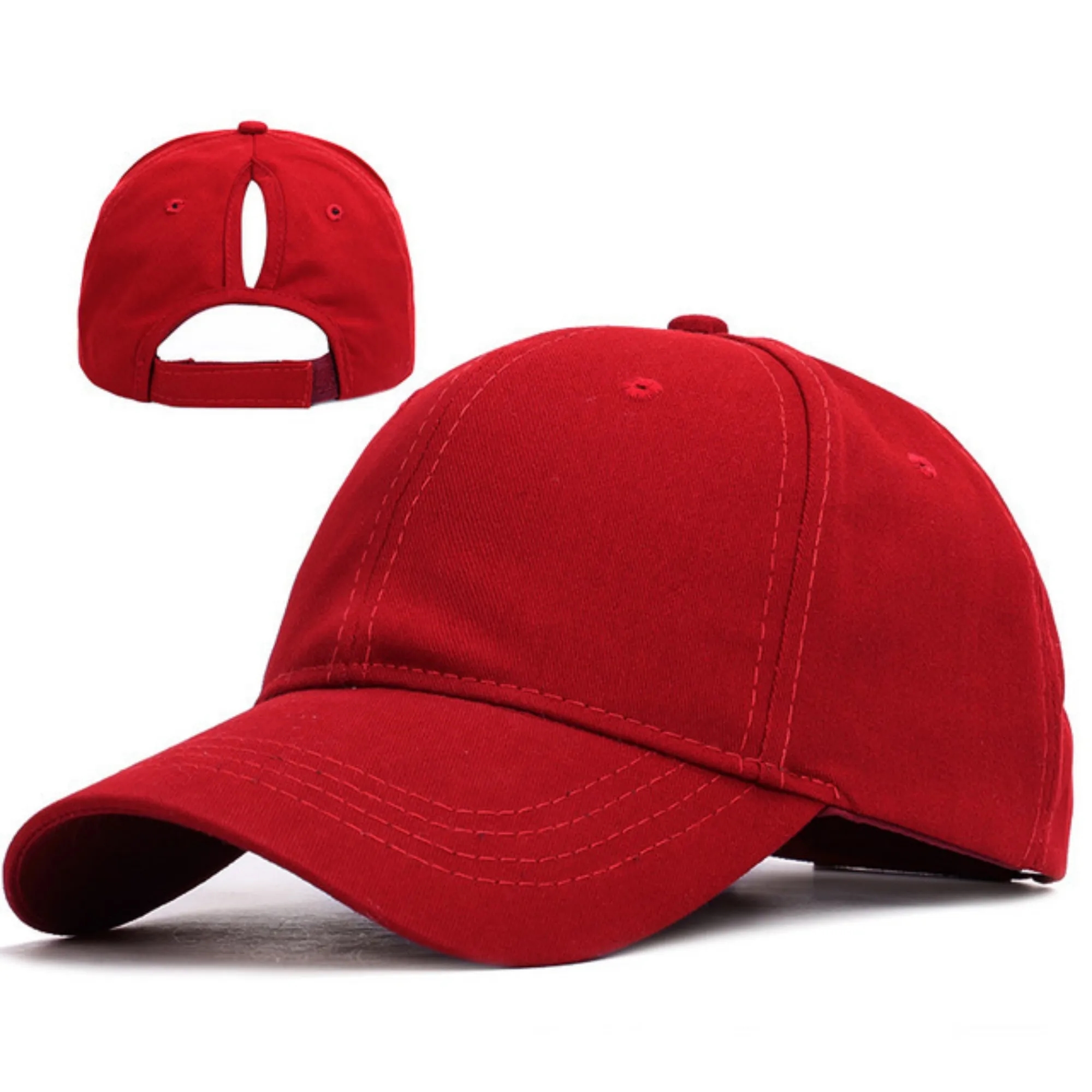 Women's Fashion Sports Sun Hat With Back Opening 7