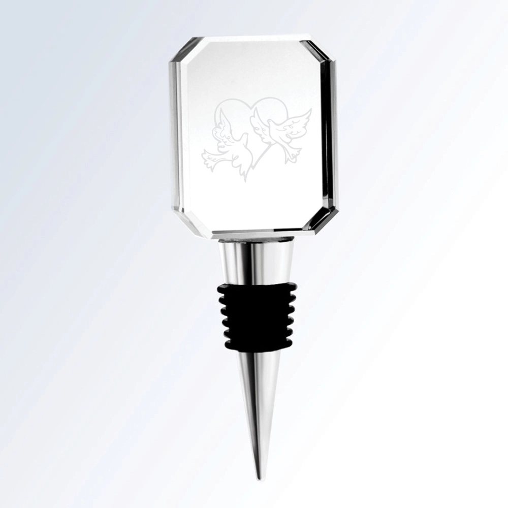 Crystal Rectangle Wine Stopper 1