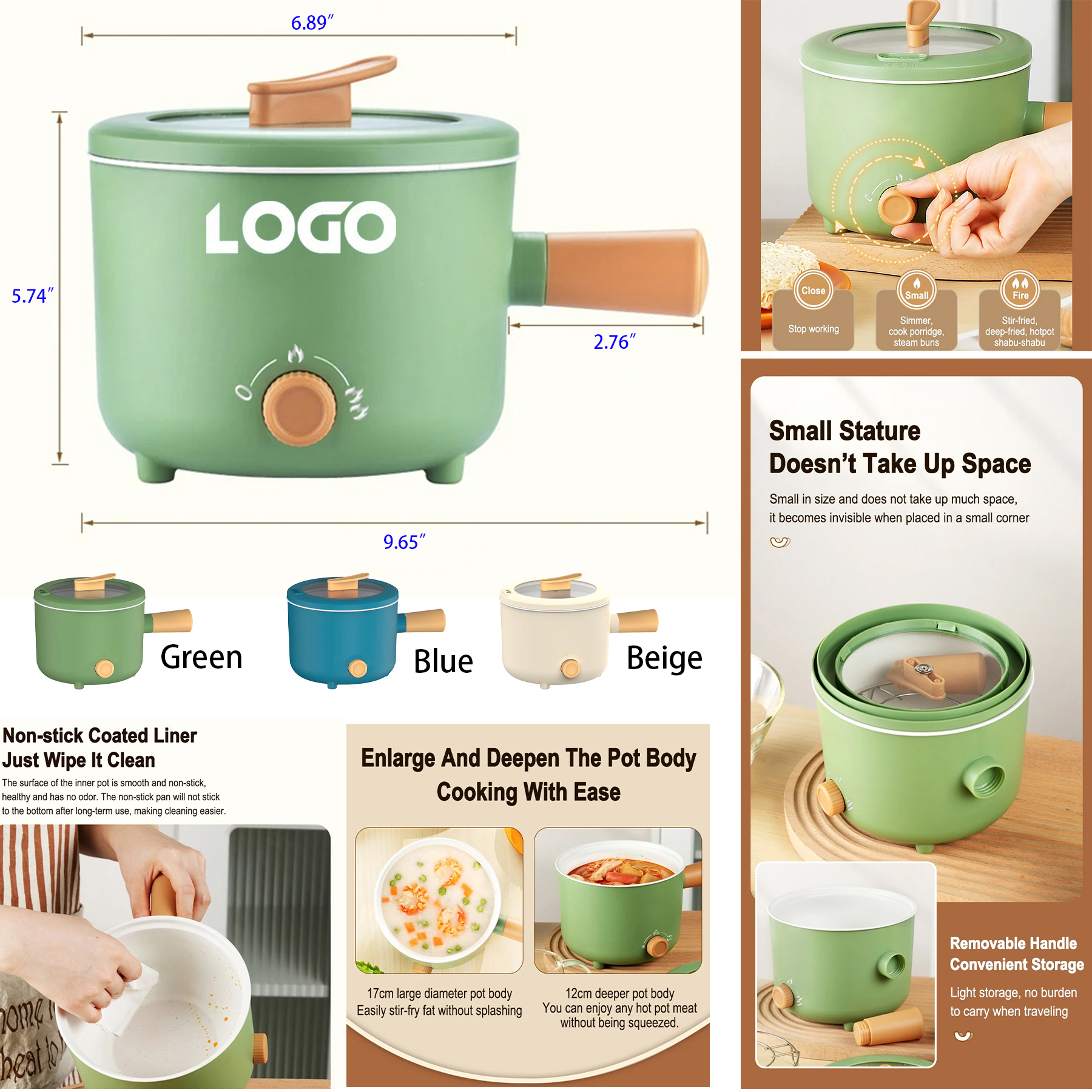 Multifunctional Electric Rice Cooker Pot 2