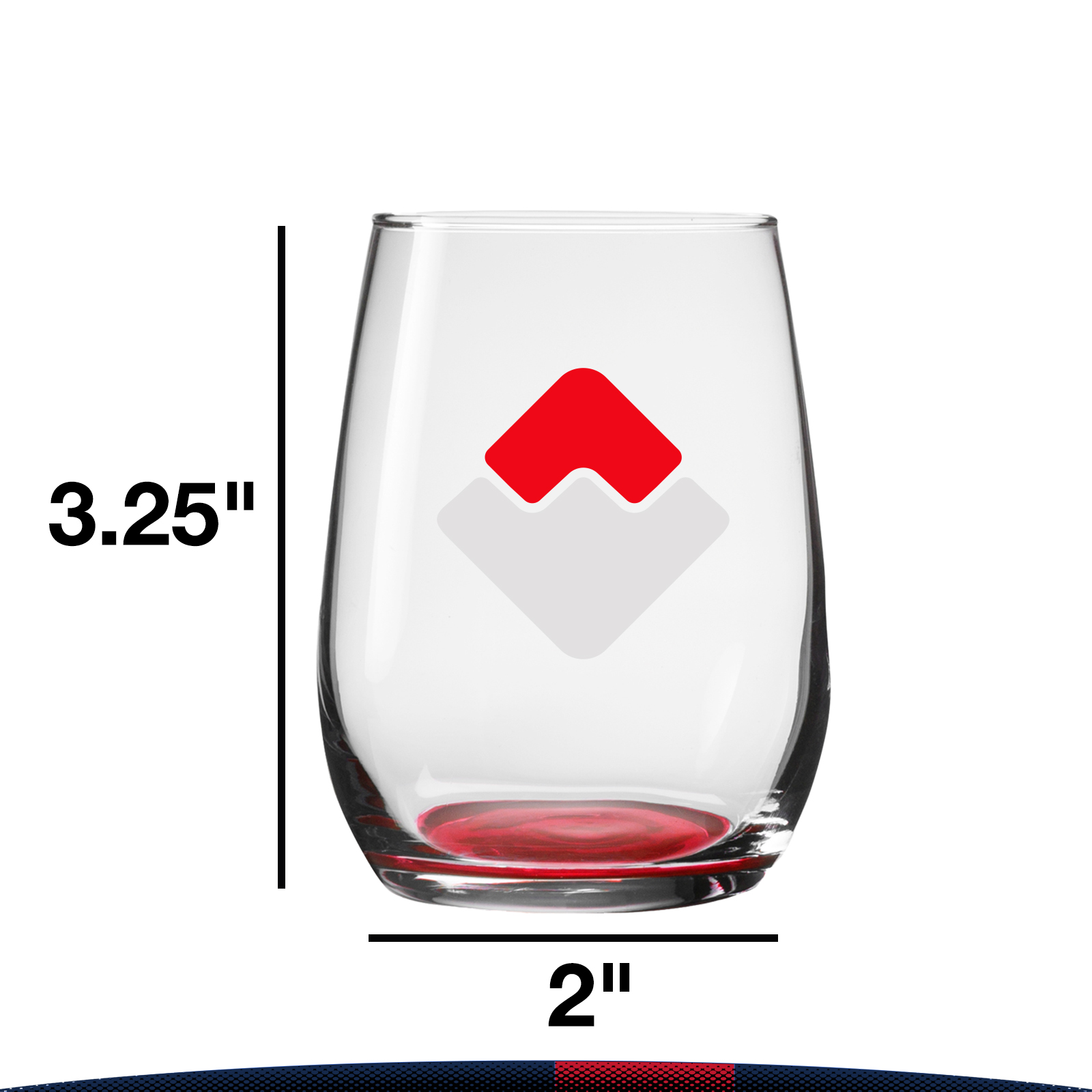 6.25 oz. Libbey Clear Stemless Glasses 3