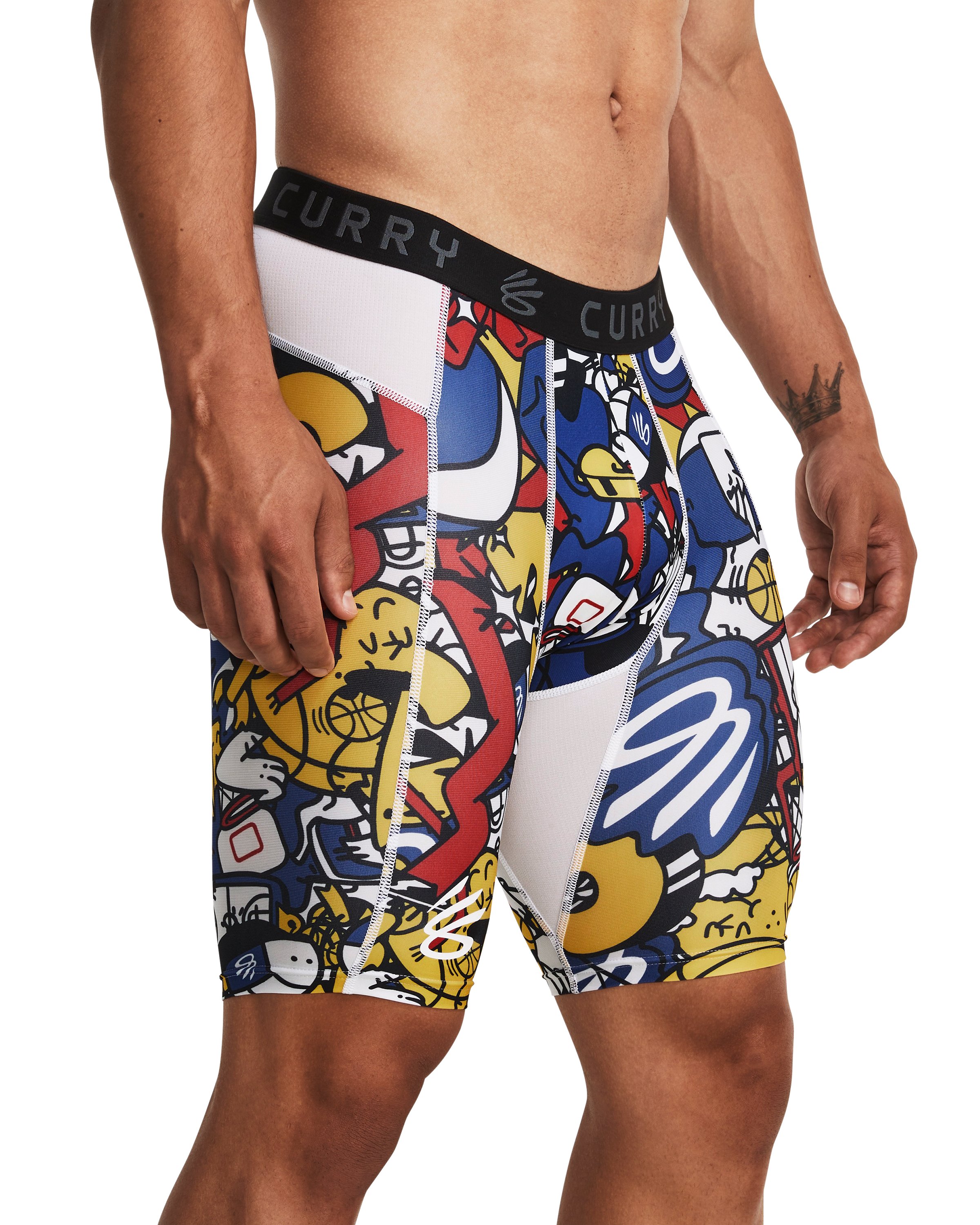 Curry HeatGear Printed Men's 9 Shorts 3