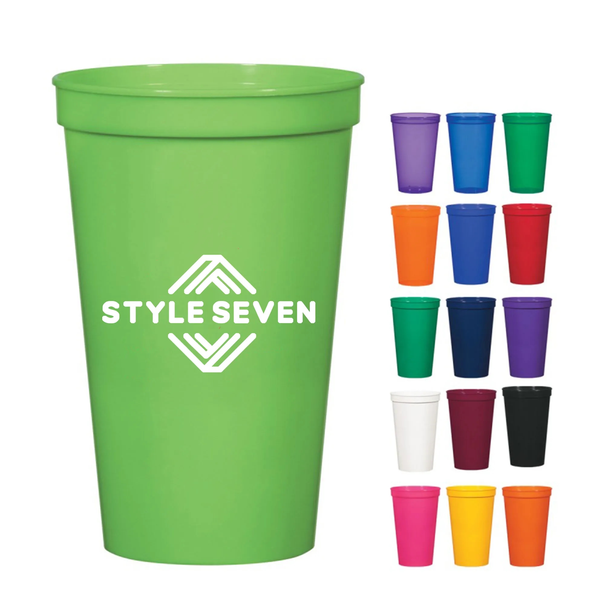 16 Oz Plastic Cheer Disposable Party Stadium Cup MOQ100pcs