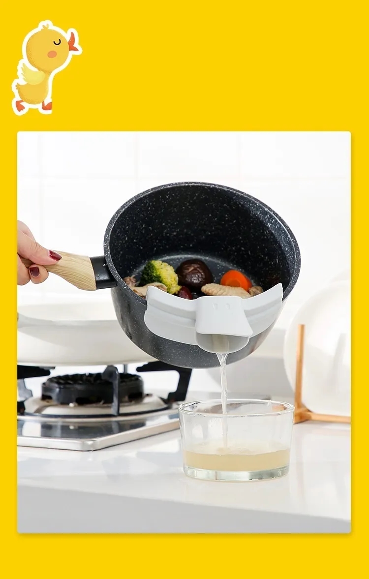 Duck-Bill shaped strainer 4