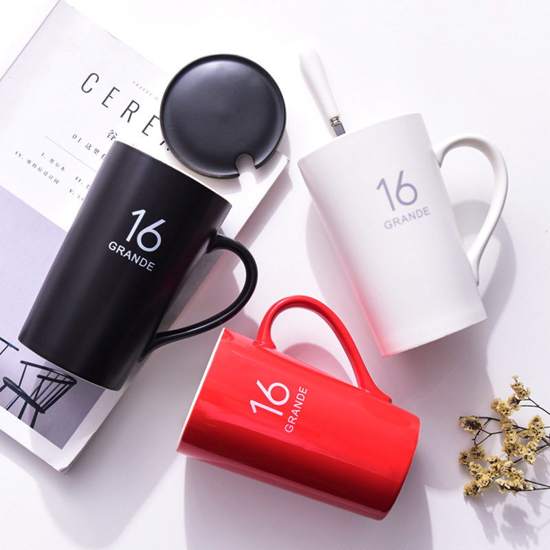 16 oz Large Coffee Mug with Handle 7